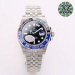 ROLEX GMT  40MM 904L Steel 3186/3285 Movement Black Watch
